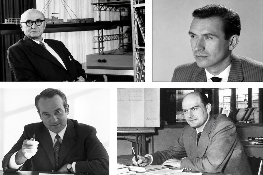 Hans Reuter, Kurt Baumann, Reinhard Mohn, Heinz Hasselmann - Mitglieder der Logistics Hall of Fame 2026